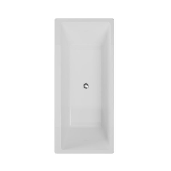 Rechteckige Badewanne von oben