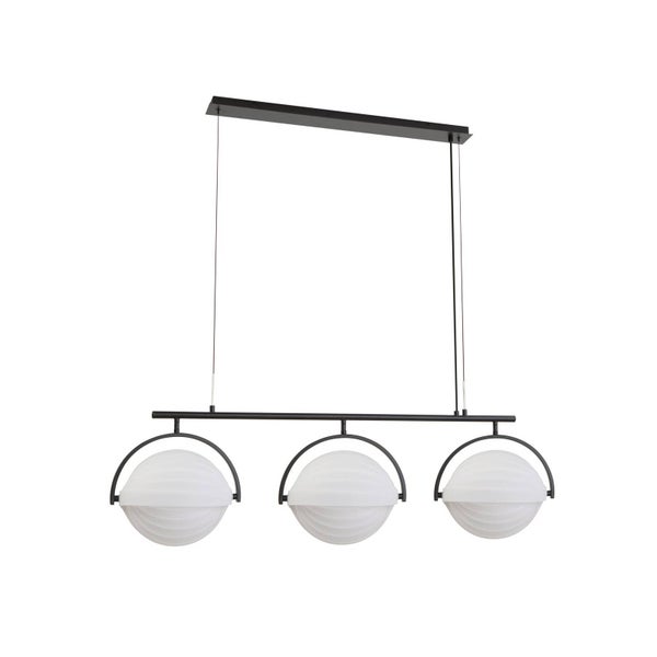 Lucande Pendelleuchte Helva (Skandinavisch) in Weiß (3 flammig, E27) - Design-Hängeleuchte Esstischlampe Hängelampe Hängeleuchte Wohnzimmerleuchte