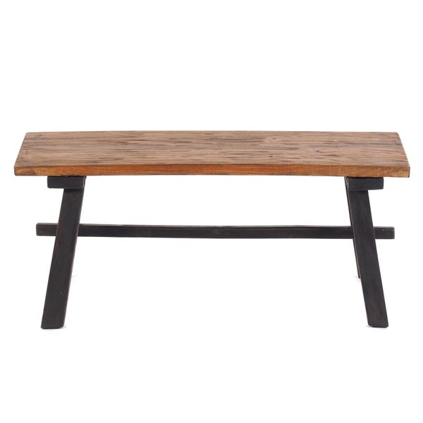 Sitzbank ANZIO 90  Mahagoni Massivholz, zusammenklappbar 04 schwarz-natur