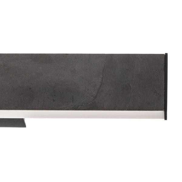 quitani LED Wandleuchte, Wandlampe Innen Zino (Modern) in Alu aus Stein (1 flammig ) - Wandstrahler Wandbeleuchtung Schlafzimmer / Wohnzimmer Flurleuchte