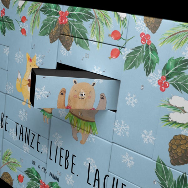 Mr. & Mrs. Panda Befüllbarer Adventskalender Waldtiere Aloha - Blau Pastell