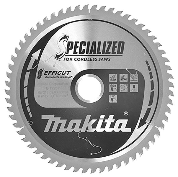 Makita EFFICUT Sägeblatt WPC / Holz 216 x 30 x 60Z - E-12267