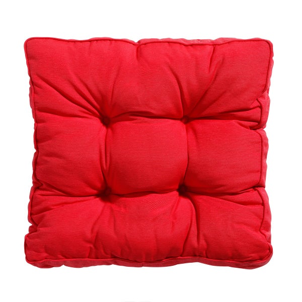 Sitzkissen Florance Panama rot - Ca. 47x47 cm - 4er-Set