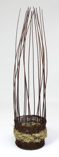 FRANK FLECHTWAREN | Pflanzkorb Naturzweig, 3er Set, WEIDE, ca. Ø 25 x 17 cm, GH 110 cm, Ø 29 x 22 cm, GH 113 cm, Ø 34 x 24 cm, GH 115 cm, bei Direktbepflanzung