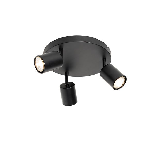 Moderne Deckenlampe schwarz verstellbar rund 3 Lichter - Java