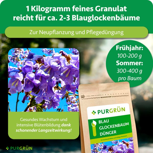 Purgrün Blauglockenbaum-Dünger 1 kg