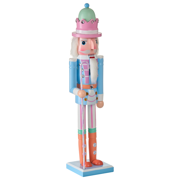 Dekorative Nussknackerfigur mit Krone und Zepter