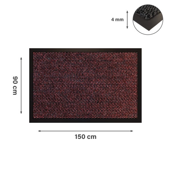 Fußmatte mit den Maßen 150 cm x 90 cm und einer Dicke von 4 mm