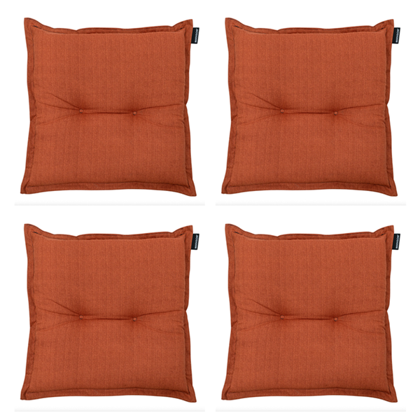 Sitzkissen Basic terra - Ca. 50x50 cm - 4er-Set