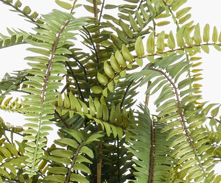 Kunstblume Gladiole mit gelben Blüten und grünem Stiel