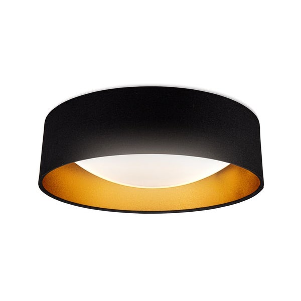 Deckenlampe Ø40 cm - 18W, 2200lm, LED, neutralweiß, schwarz-gold