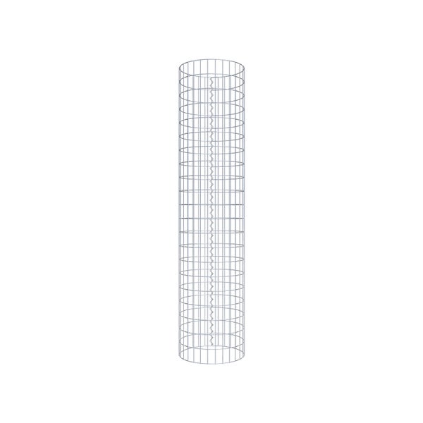 Gabionensäule Durchmesser 47 cm, MW 5 x 10 cm rund - Höhe: 2,10 m
