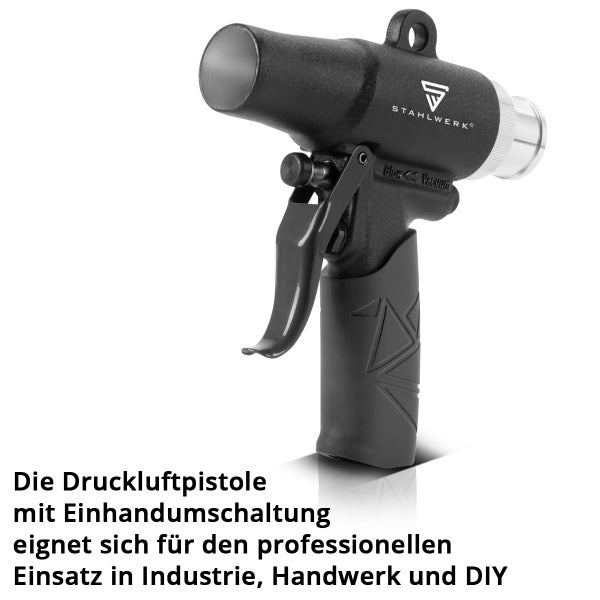STAHLWERK Druckluft-Saug-Blas-Pistole DSB-90 ST Umschaltbare Reinigungspistole