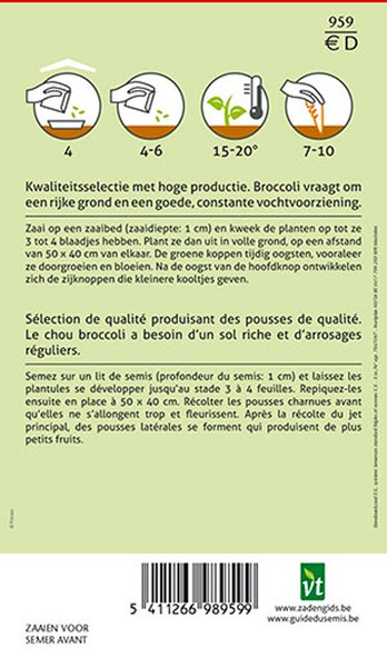 Informationen zu Brokkolisamen