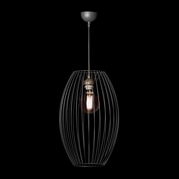 Loft Stil Gitterlampe Modern Silber 55 cm | Wohnzimmer Esszimmer Leuchte