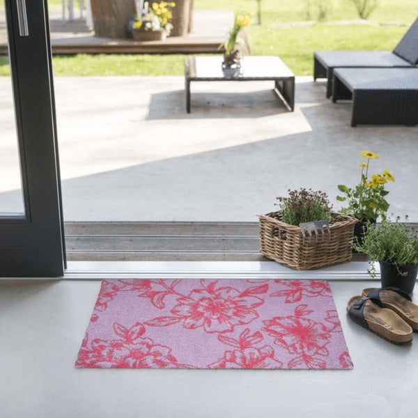 Akzente Feel Badematte mit Motiv in Pink Fußmatte 50 x 70 cm, rutschfest, saugfähig