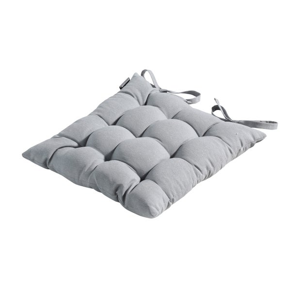 Sitzkissen Tuscany Panama hellgrau - ca. 46x46 cm - 4er-Set