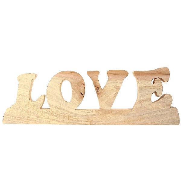 Dekorationsobjekt Schriftzug Love aus Holz