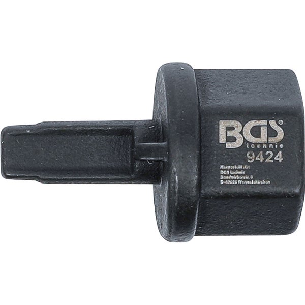 BGS Ölablassschrauben-Spezialprofil-Bit-Einsatz Antrieb Innenvierkant 10 mm (3/8) für VAG - 9424