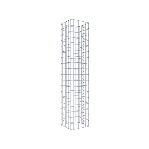 Gabionensäule 37 x 37 cm, MW 5 x 10 cm eckig - Höhe: 1,80 m
