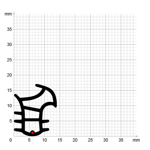 DIWARO. | Stahlzargendichtung SZ309 | schwarz | 5 Meter