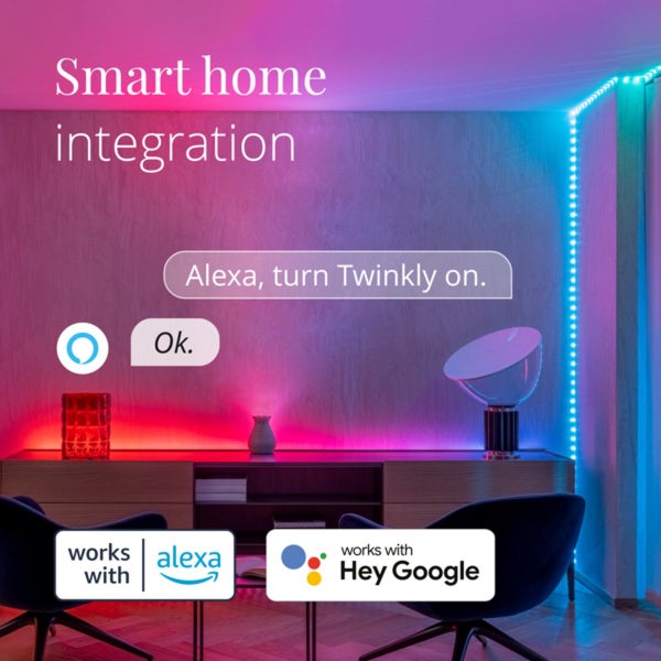 Smart Home Integration mit Sprachsteuerung und LED-Beleuchtung