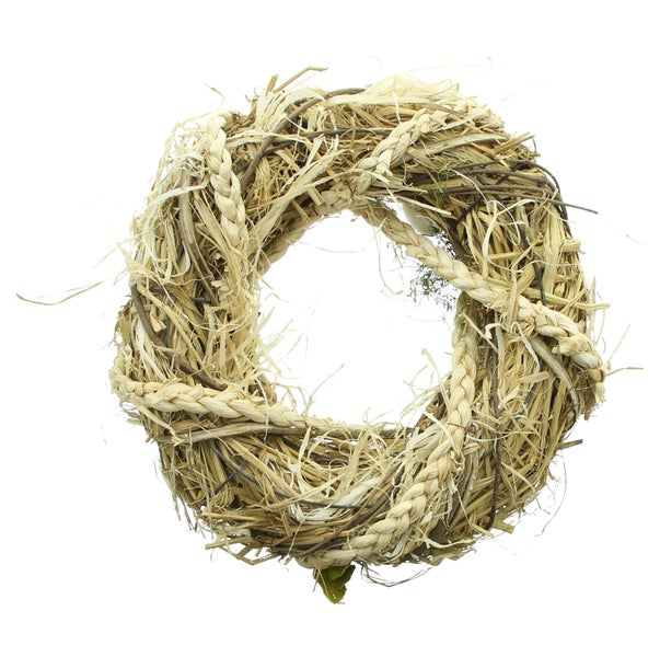 FRANK FLECHTWAREN | Kranz Natur, BIRKE, METALL, KUNSTSTOFF, NATURMATERIALIEN, Ø 32 x 8 cm