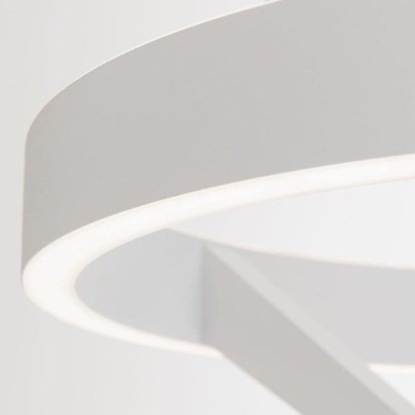 Nahaufnahme einer runden LED-Deckenleuchte