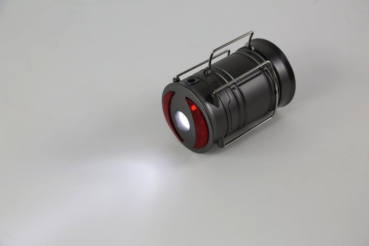 Ondis24 Camping Laterne LED weiß/rot, Lampe