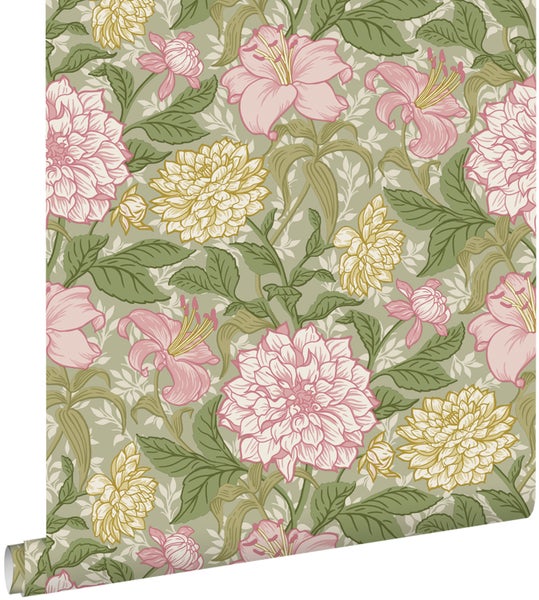 Tapete mit Blumenmuster