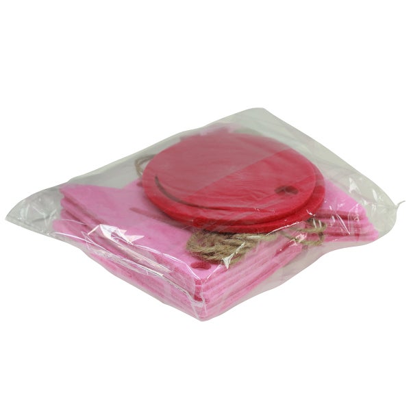 Dekorationsanhänger aus Filz in Verpackung