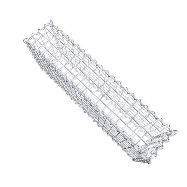 Gabione 100 cm x 40 cm x 20 cm (L x H x T), Maschenweite 5 cm x 5 cm, Spirale