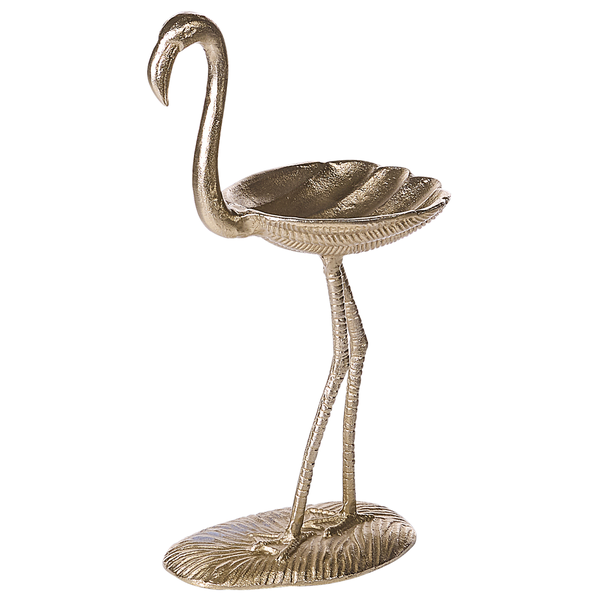 Dekofigur Flamingo SANEN Metall Gold