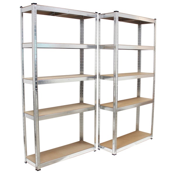 Regalsystem 3-teilig - 1x Eckregal 180x75x75x30x30 cm & 2x Lagerregal 180x90x30 cm 2625 kg