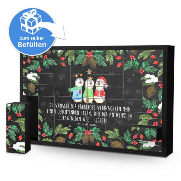 Mr. & Mrs. Panda Befüllbarer Adventskalender Winterzeit Heilige drei Könige - Schwarz