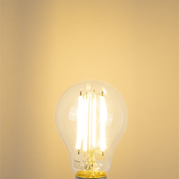 LED-Filament-Leuchtmittel A60 mit E27-Sockel aus klarem Glas