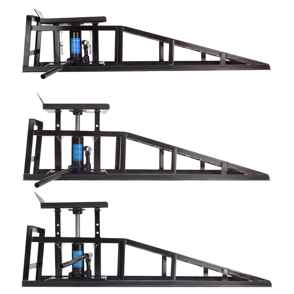 1 x hydraulischer Auffahrbock höhenverstellbar Wagenheber PKW KFZ Auffahrrampe