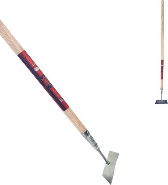 Gartengerät mit Holzgriff und Metallblatt zur Gartenarbeit