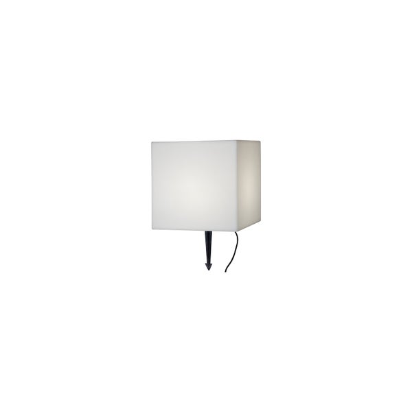 Quadratische Außenwandleuchte mit LED