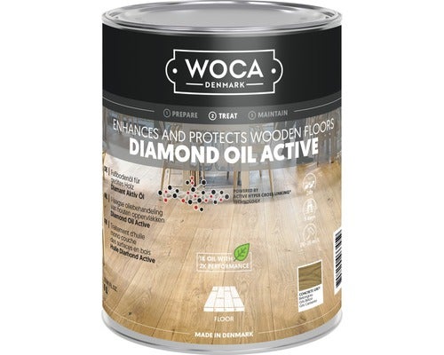 WOCA Diamant Öl Aktiv Betongrau 1 l