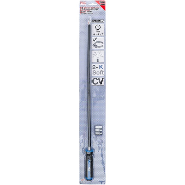 BGS Schlauchklemmen-Schraubendreher-Set 6,3 mm (1/4) 500 mm - 7824