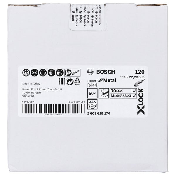 Bosch Schleifscheibe Expert für Metall, 115 x 22,23 Millimeter, Verpackung