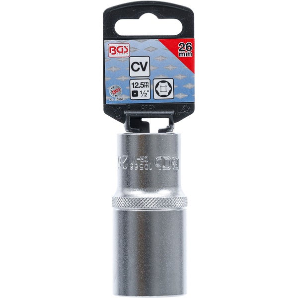 BGS Steckschlüssel-Einsatz Sechskant tief Antrieb Innenvierkant 12,5 mm (1/2) SW 26 mm - 10566