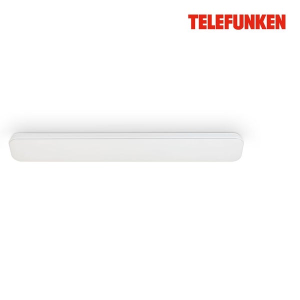 TELEFUNKEN KISTA LED Deckenleuchte, in Stufen dimmbar, Speicherfunktion, Neutralweißes Licht, weiß, 115,5 x 18,5 x 5,5 cm