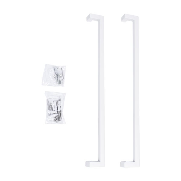 Loft Glastür 834x1972mm Klarglas DIN Links Komplettset mit Beschlag Griffstange und Zarge