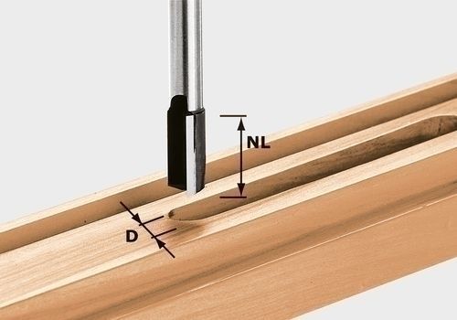 Festool Nutfräser HW Schaft 12 mm HW S12 D10/35 - 491086