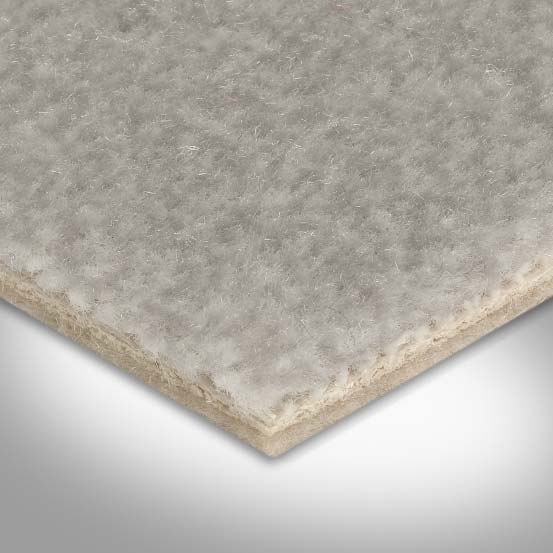 Auslegware Teppichboden hellgrau Velours Teppich Meterware mit Textilvlies Rücken 500 cm Breite (Meterware)