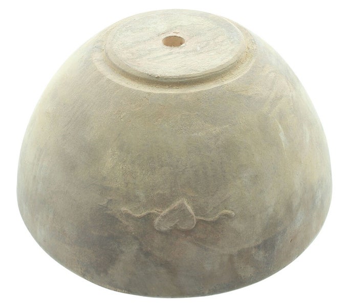 Dekoleidenschaft Pflanzschale Herz aus Terracotta mit Antik Finish, Ø 32 cm, Blumenschale, Pflanzgefäß, Gartendeko für Draußen