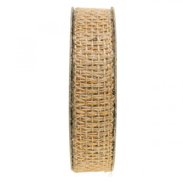 Dekoratives Juteband auf Rolle
