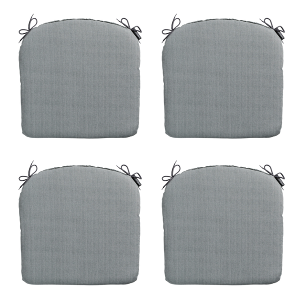 Sitzkissen Basic grau - Ca. 46x48 cm - 4er-Set